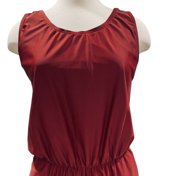 Honeymark Rust Romper NWT M Beach Travel Lounge Activewear Resortwear Summer - Picture 6 of 12